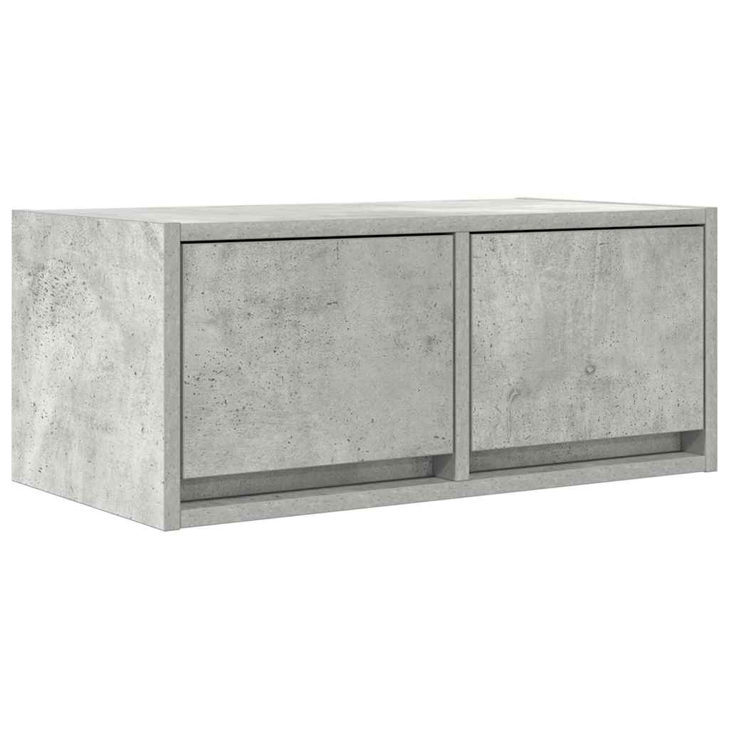 Tv-meubels 2 st 60x31x25,5 cm bewerkt hout betongrijs