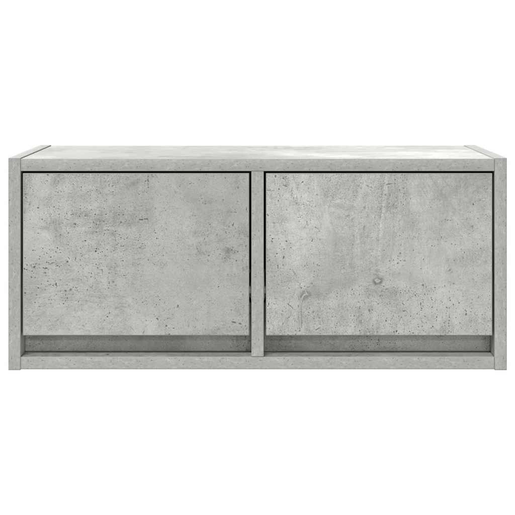 Tv-meubels 2 st 60x31x25,5 cm bewerkt hout betongrijs