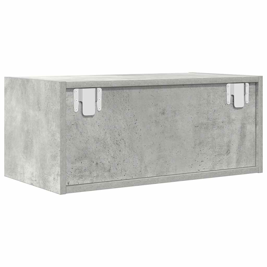 Tv-meubels 2 st 60x31x25,5 cm bewerkt hout betongrijs