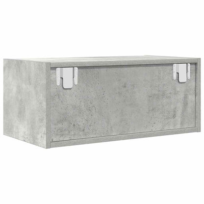 Tv-meubels 2 st 60x31x25,5 cm bewerkt hout betongrijs
