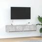 Tv-meubels 2 st 60x31x25,5 cm bewerkt hout betongrijs