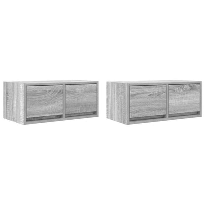 Tv-meubelen 2 st 60x31x25,5 cm bewerkt hout grijs sonoma eiken