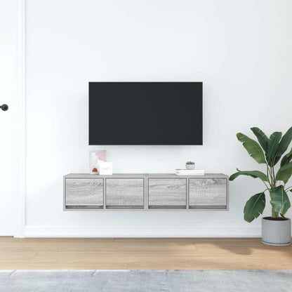 Tv-meubelen 2 st 60x31x25,5 cm bewerkt hout grijs sonoma eiken