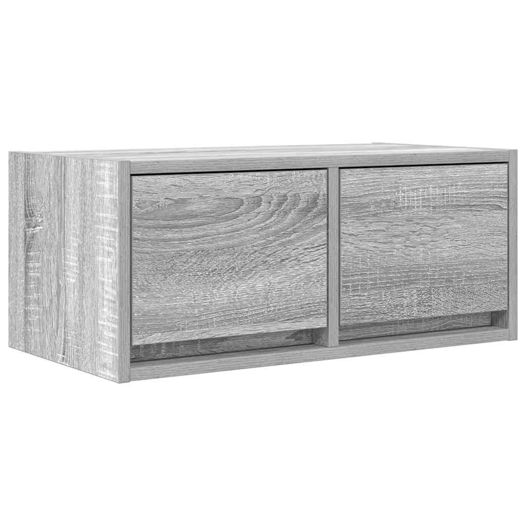 Tv-meubelen 2 st 60x31x25,5 cm bewerkt hout grijs sonoma eiken