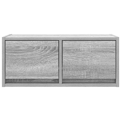 Tv-meubelen 2 st 60x31x25,5 cm bewerkt hout grijs sonoma eiken