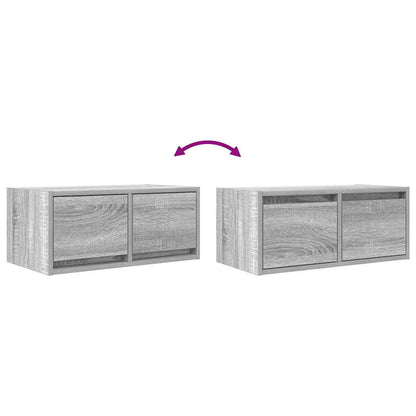 Tv-meubelen 2 st 60x31x25,5 cm bewerkt hout grijs sonoma eiken