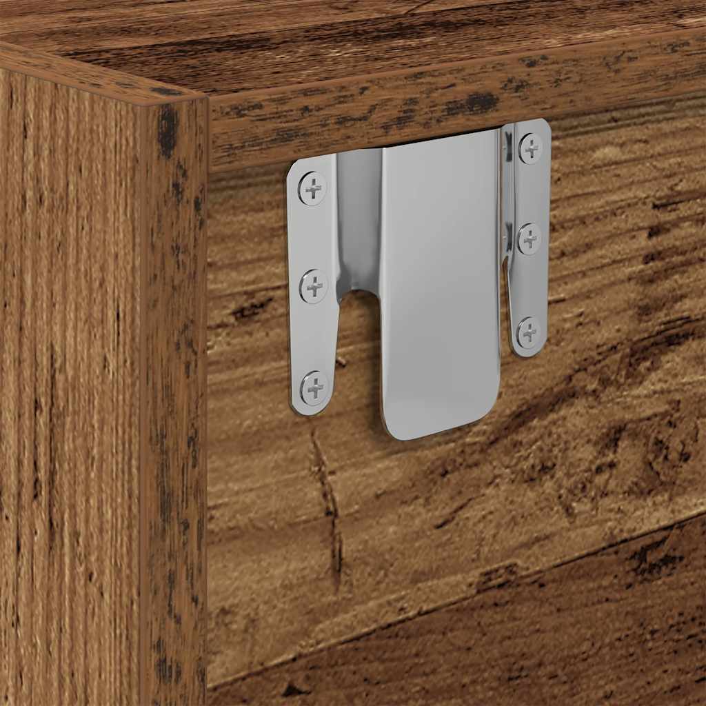 Tv-meubels 2 st 60x31x25,5 cm bewerkt hout oud houtkleurig