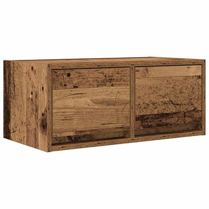 Tv-meubels 2 st 60x31x25,5 cm bewerkt hout oud houtkleurig
