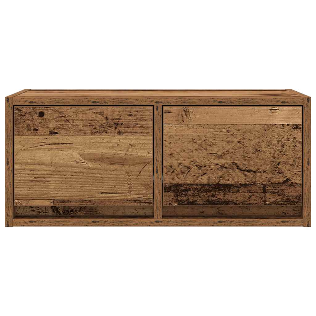 Tv-meubels 2 st 60x31x25,5 cm bewerkt hout oud houtkleurig