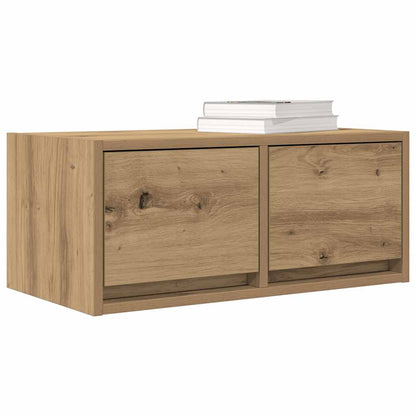 Tv-meubelen 2 st 60x31x25,5 cm bewerkt hout artisanaal eiken