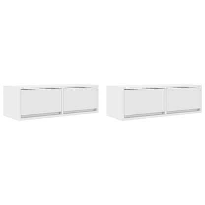 Tv-meubelen 2 st 80x31x25,5 cm bewerkt hout wit