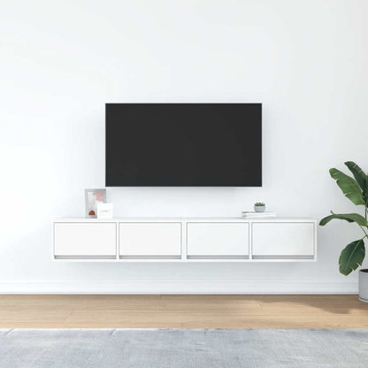 Tv-meubelen 2 st 80x31x25,5 cm bewerkt hout wit
