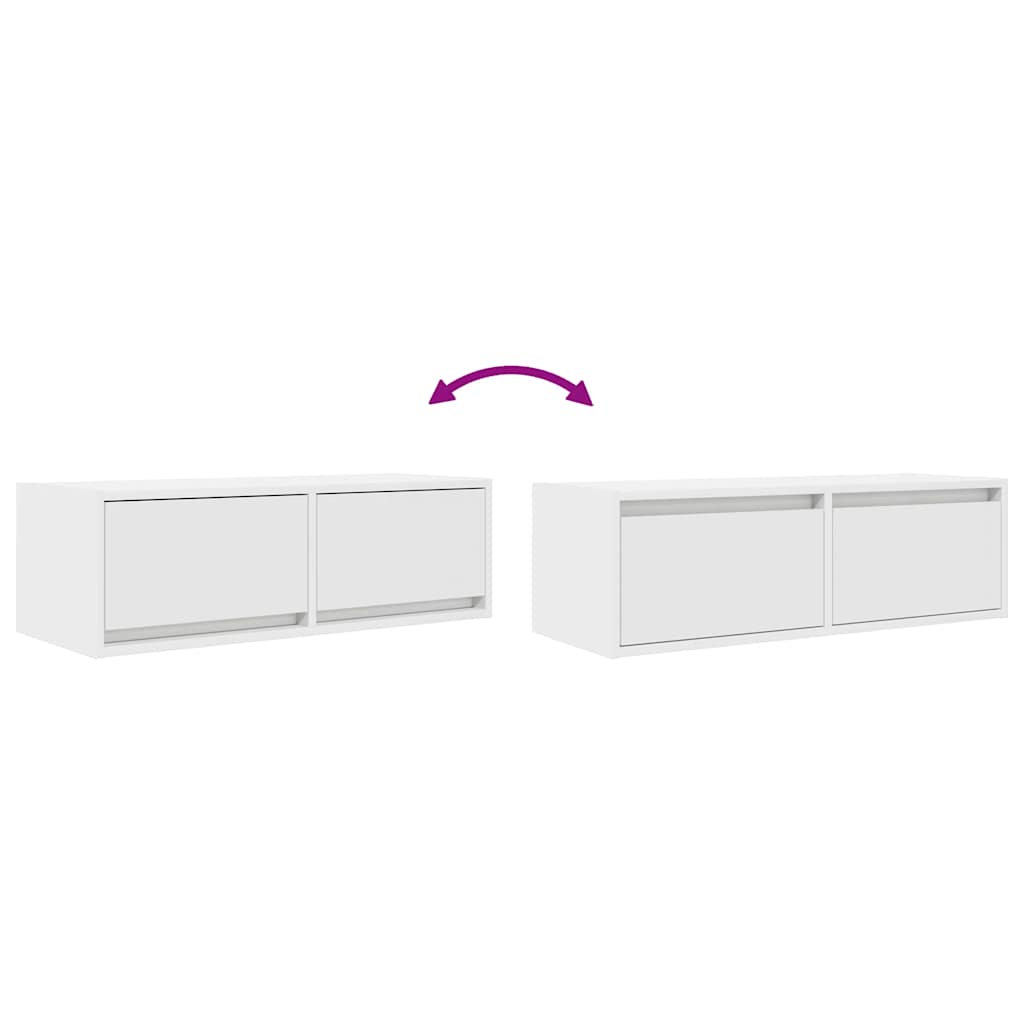 Tv-meubelen 2 st 80x31x25,5 cm bewerkt hout wit
