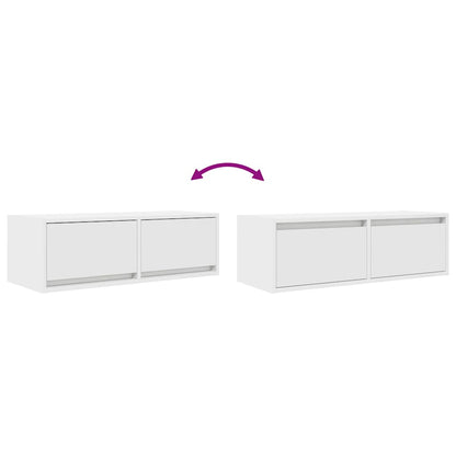 Tv-meubelen 2 st 80x31x25,5 cm bewerkt hout wit
