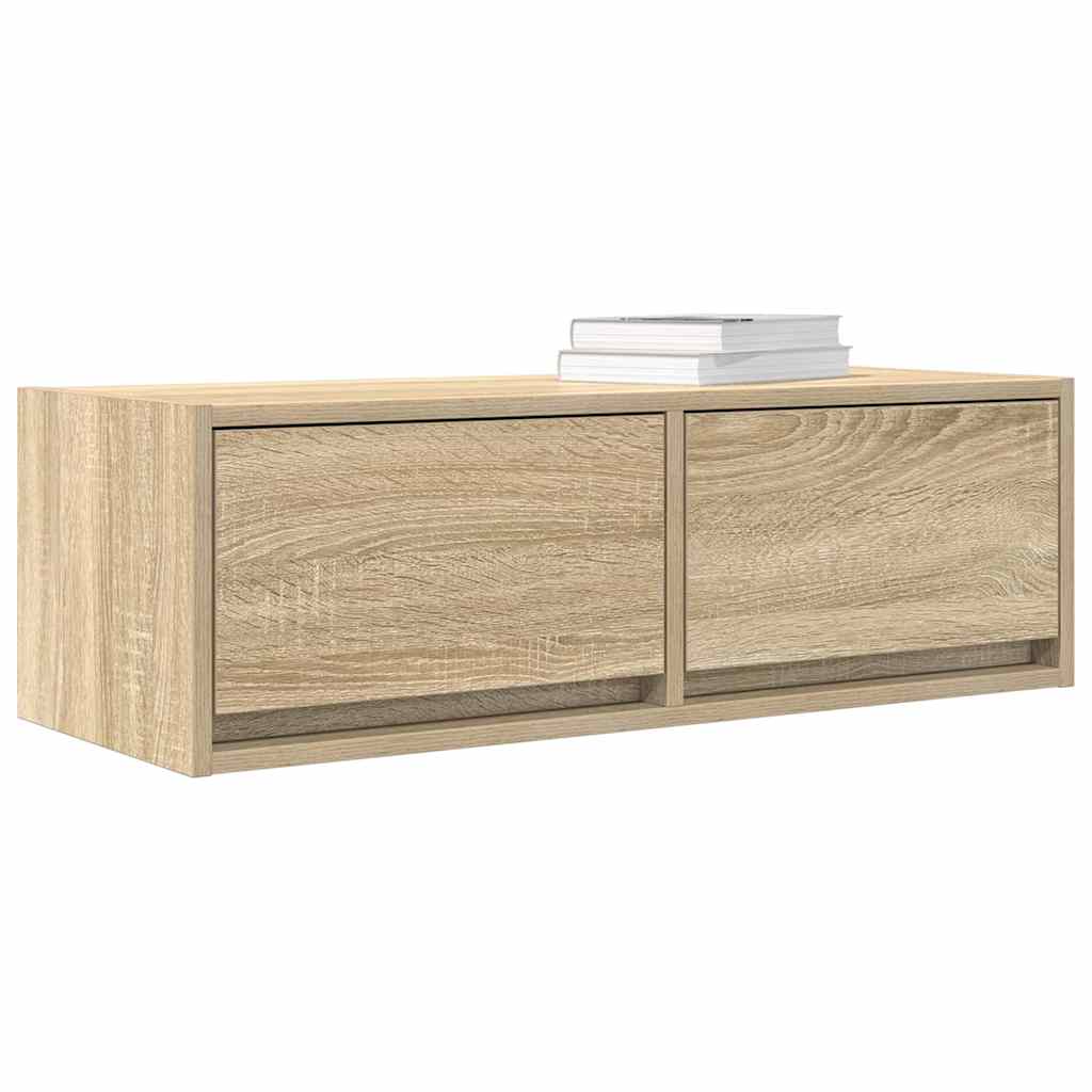 Tv-meubels 2 st 80x31x25,5 cm bewerkt hout sonoma eikenkleurig
