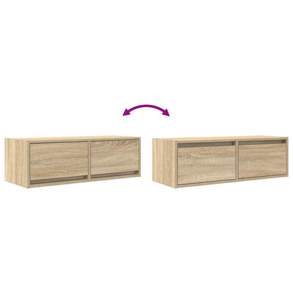 Tv-meubels 2 st 80x31x25,5 cm bewerkt hout sonoma eikenkleurig