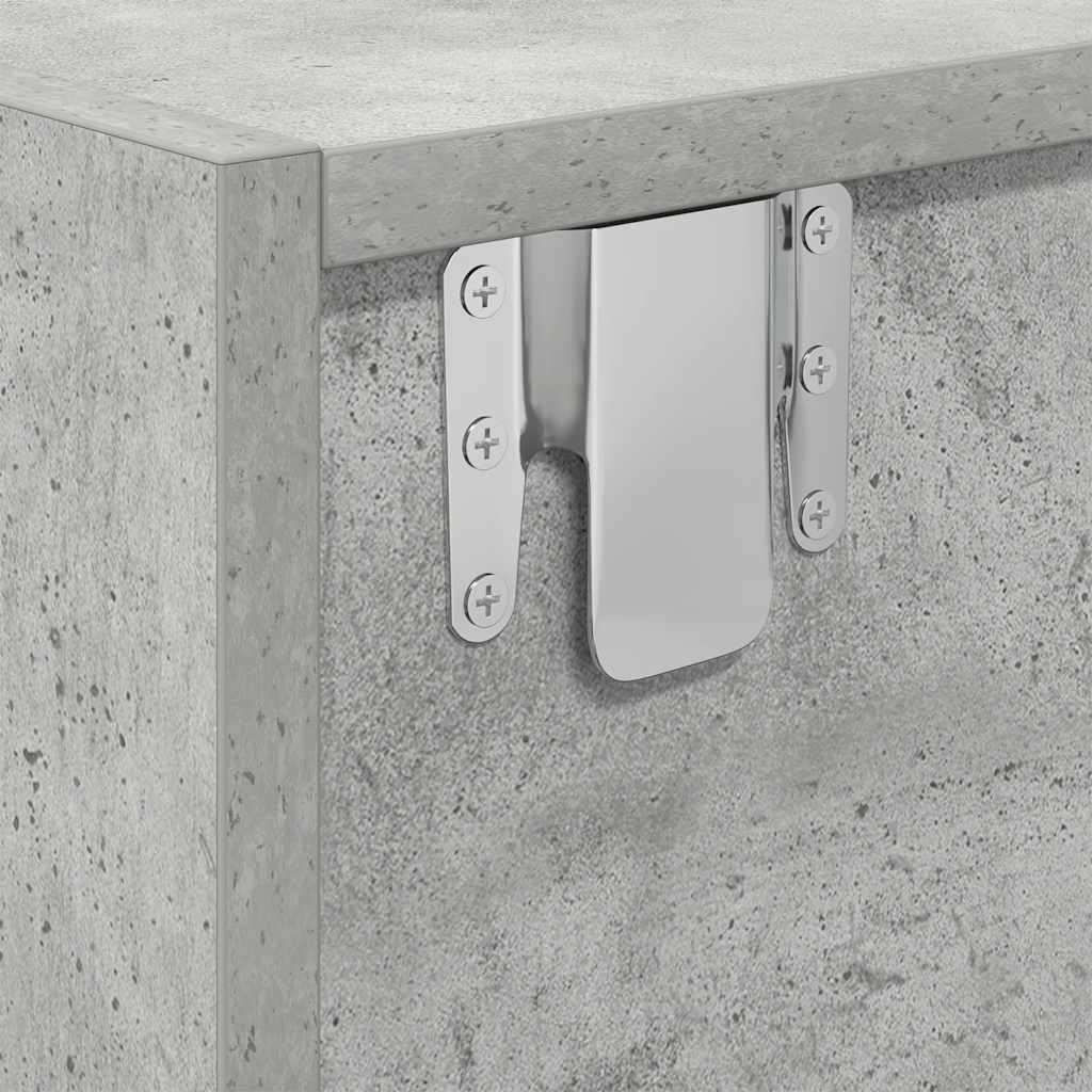 Tv-meubels 2 st 80x31x25,5 cm bewerkt hout betongrijs