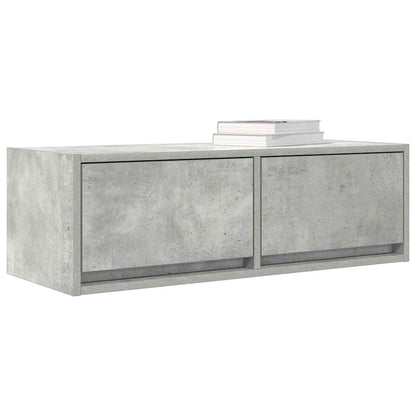Tv-meubels 2 st 80x31x25,5 cm bewerkt hout betongrijs