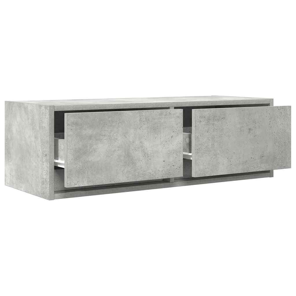 Tv-meubels 2 st 80x31x25,5 cm bewerkt hout betongrijs