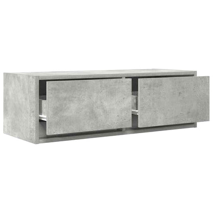 Tv-meubels 2 st 80x31x25,5 cm bewerkt hout betongrijs
