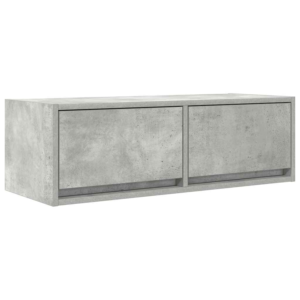Tv-meubels 2 st 80x31x25,5 cm bewerkt hout betongrijs