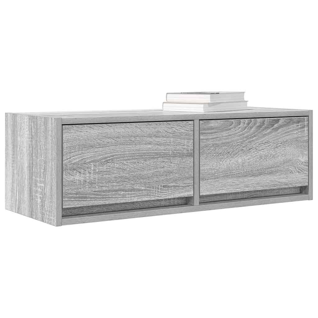 Tv-meubelen 2 st 80x31x25,5 cm bewerkt hout grijs sonoma eiken