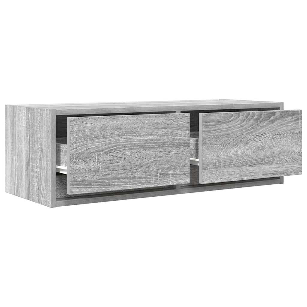 Tv-meubelen 2 st 80x31x25,5 cm bewerkt hout grijs sonoma eiken