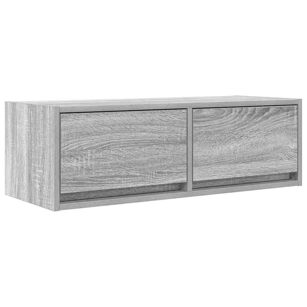 Tv-meubelen 2 st 80x31x25,5 cm bewerkt hout grijs sonoma eiken