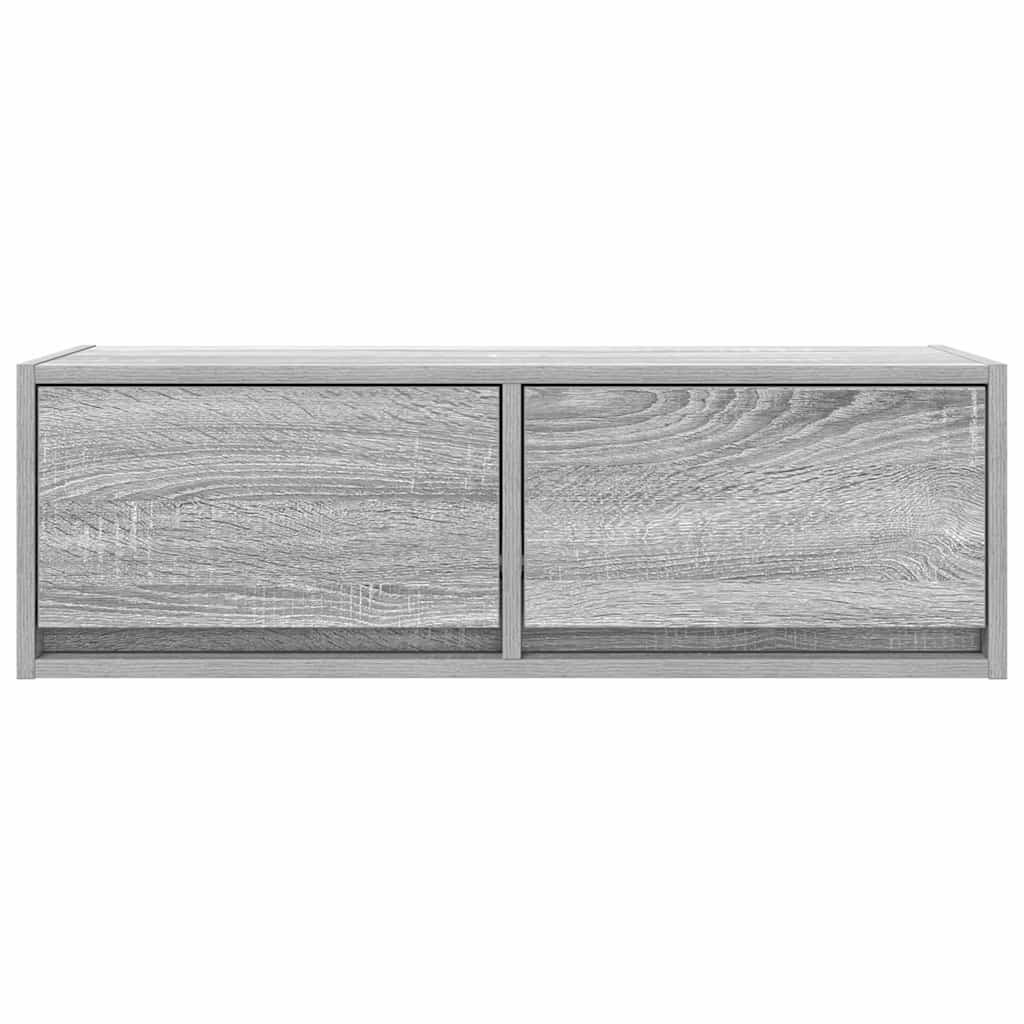 Tv-meubelen 2 st 80x31x25,5 cm bewerkt hout grijs sonoma eiken