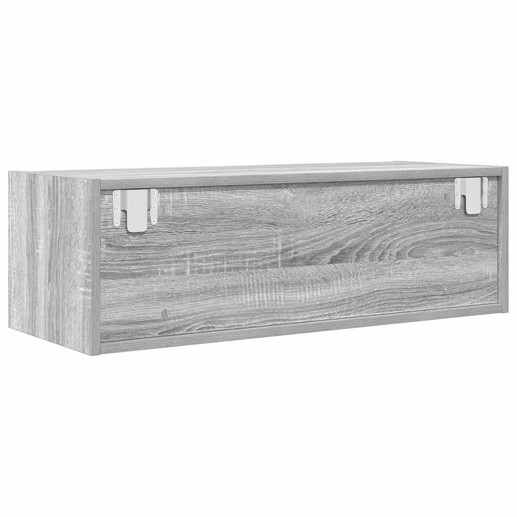 Tv-meubelen 2 st 80x31x25,5 cm bewerkt hout grijs sonoma eiken
