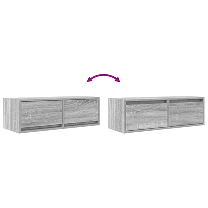 Tv-meubelen 2 st 80x31x25,5 cm bewerkt hout grijs sonoma eiken