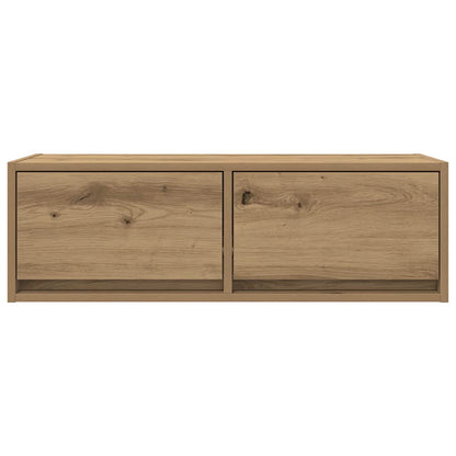 Tv-meubelen 2 st 80x31x25,5 cm bewerkt hout artisanaal eiken