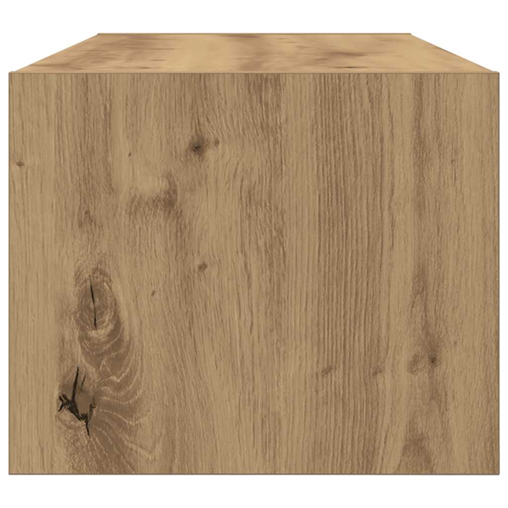 Tv-meubelen 2 st 80x31x25,5 cm bewerkt hout artisanaal eiken