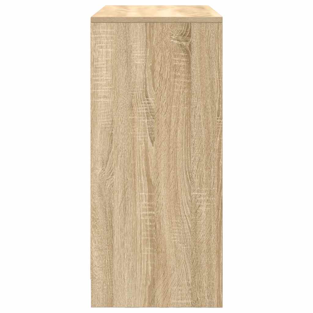 Dressoir met lade 80x34x76 cm spaanplaat sonoma eikenkleurig