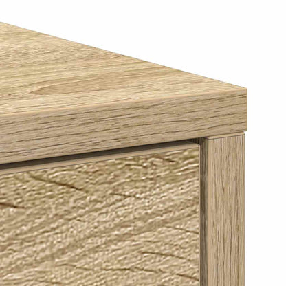 Dressoir met lade 80x34x76 cm spaanplaat sonoma eikenkleurig