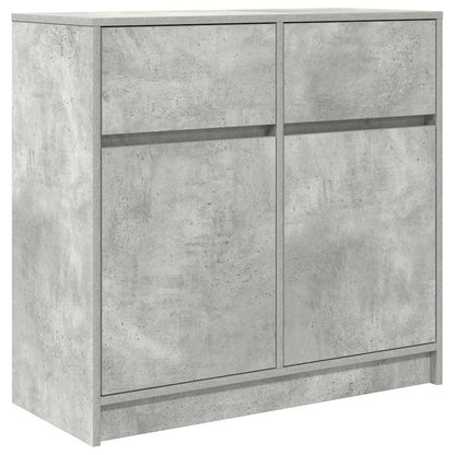 Dressoir met lade 80x34x76 cm spaanplaat betongrijs