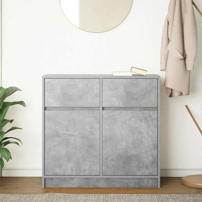 Dressoir met lade 80x34x76 cm spaanplaat betongrijs