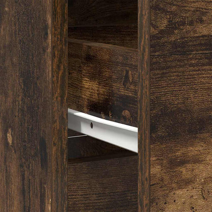 Dressoir met lade 80x34x76 cm spaanplaat gerookt eikenkleurig