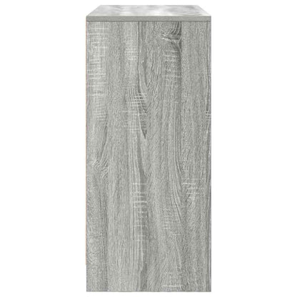 Dressoir met lade 80x34x76 cm spaanplaat grijs sonoma