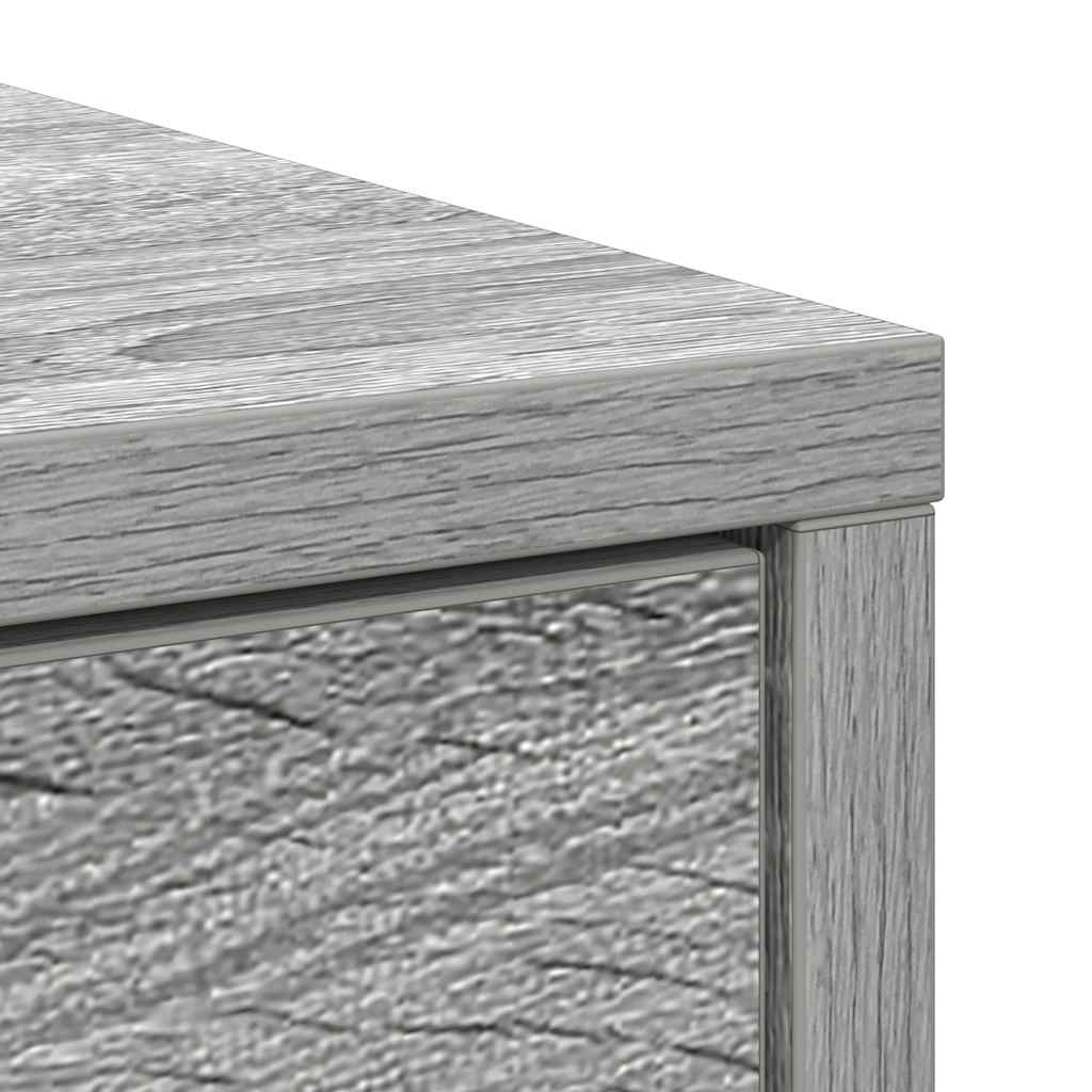 Dressoir met lade 80x34x76 cm spaanplaat grijs sonoma