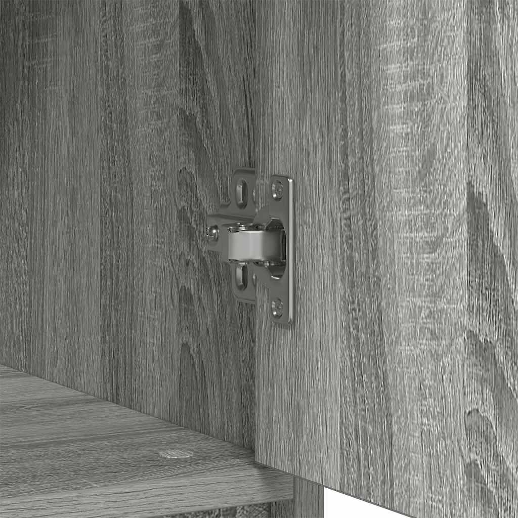 Dressoir met lade 80x34x76 cm spaanplaat grijs sonoma