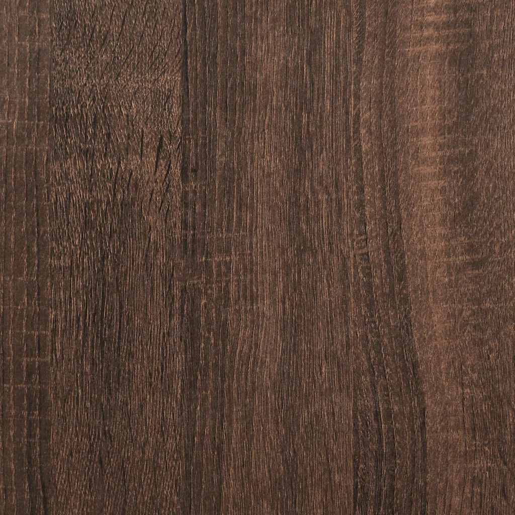 Dressoir met lade 80x34x76 cm spaanplaat bruin eikenkleurig