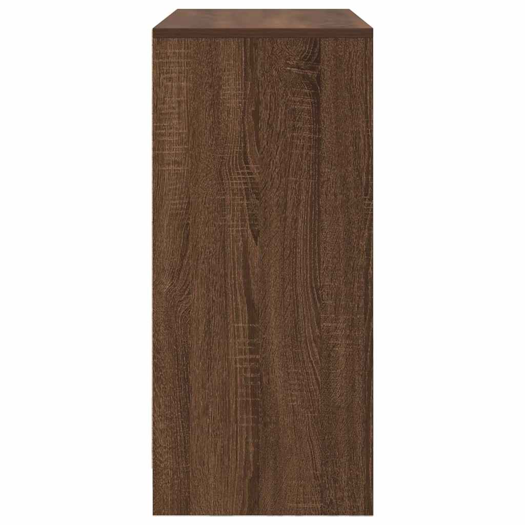 Dressoir met lade 80x34x76 cm spaanplaat bruin eikenkleurig