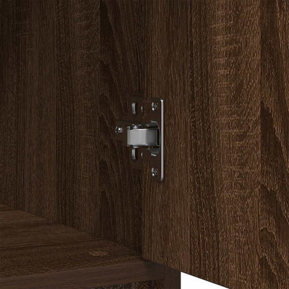 Dressoir met lade 80x34x76 cm spaanplaat bruin eikenkleurig