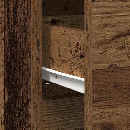 Dressoir met lade 80x34x76 cm spaanplaat oud hout
