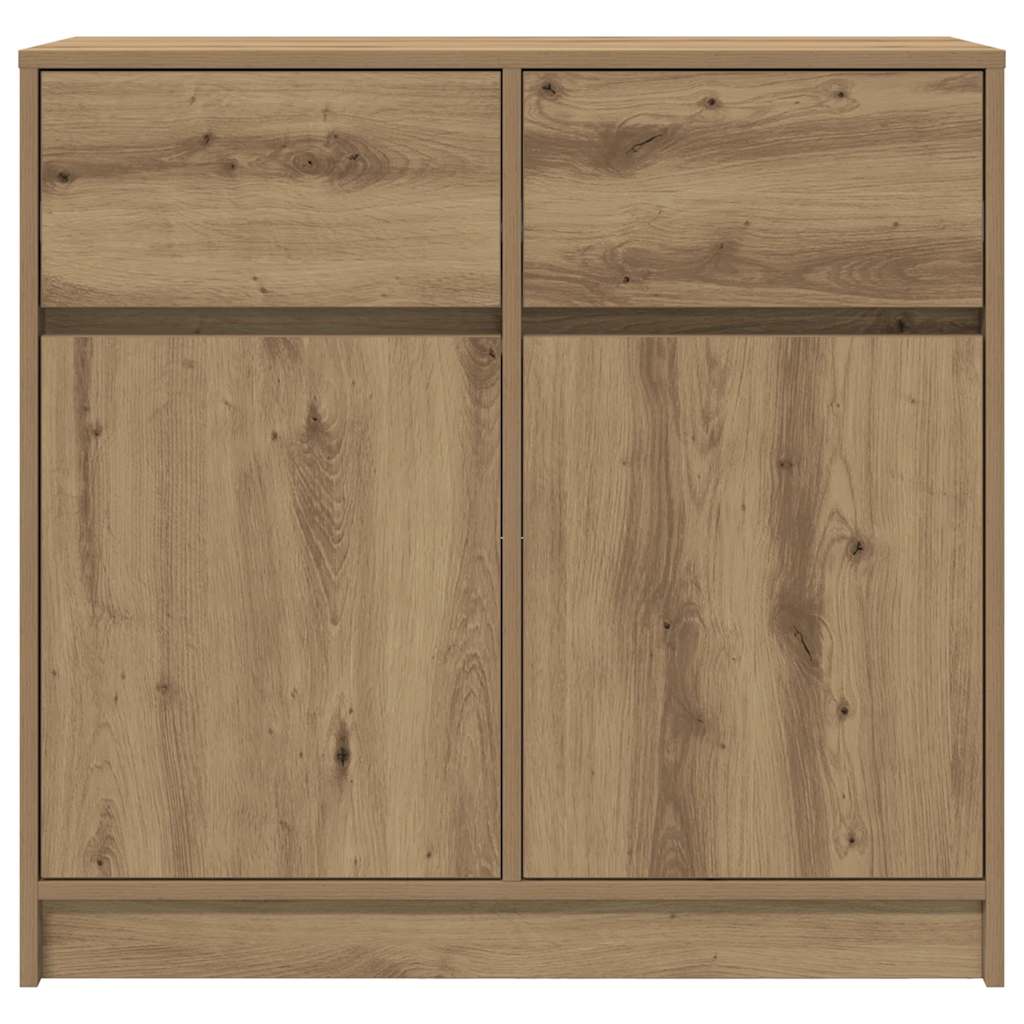 Dressoir lade 80x34x76 cm spaanplaat artisanaal eikenkleurig