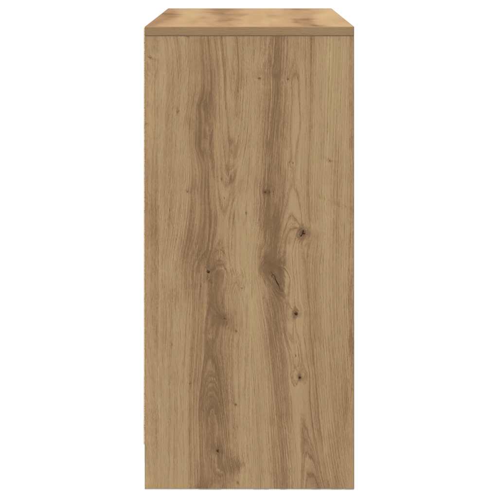 Dressoir lade 80x34x76 cm spaanplaat artisanaal eikenkleurig