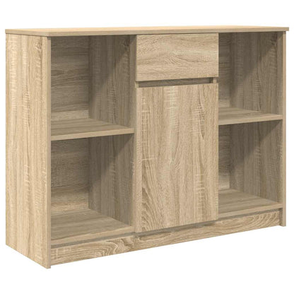 Dressoir met lade 101x35x76 cm spaanplaat sonoma eikenkleurig