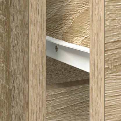 Dressoir met lade 101x35x76 cm spaanplaat sonoma eikenkleurig