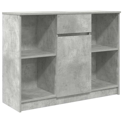 Dressoir met lade 101x35x76 cm spaanplaat betongrijs